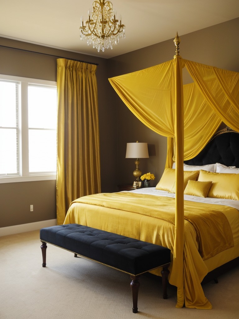 Luxury in Yellow: Elevate your apartment with opulent golden tones