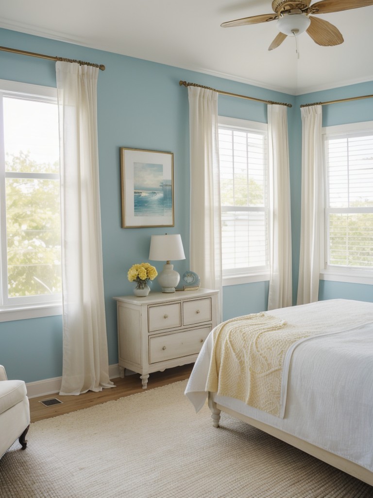 Coastal Chic: Create an Elegant Yellow Bedroom Oasis