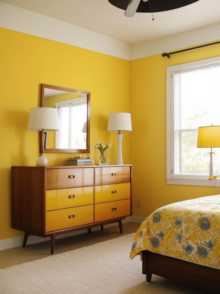 Sun-kissed vibes: Refresh your apartment with yellow bedroom decor!