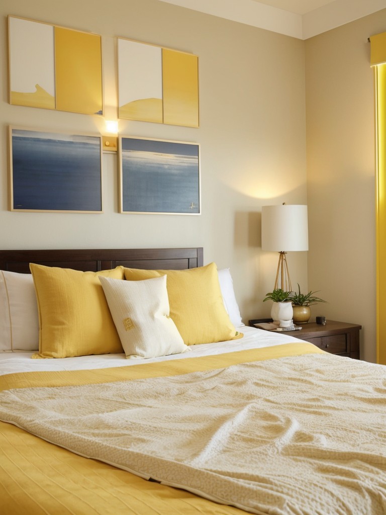 Sun-kissed vibes: Brighten up your apartment with yellow bedroom decor!