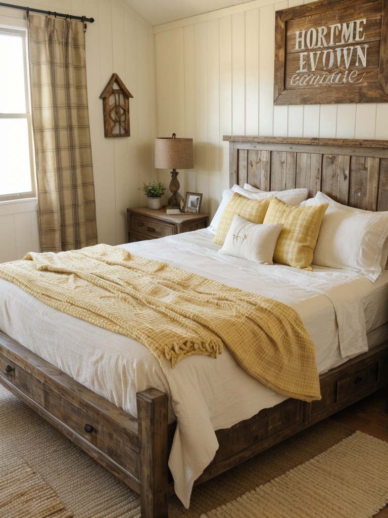 Cozy Farmhouse Retreat: Get warm and rustic vibes for your apartment!