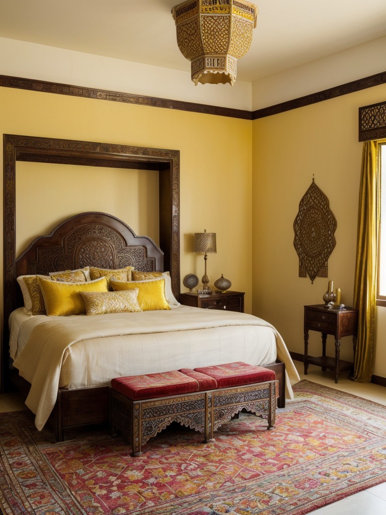 Dreamy Moroccan Bedroom - Infuse warmth and exotic charm into your apartment.