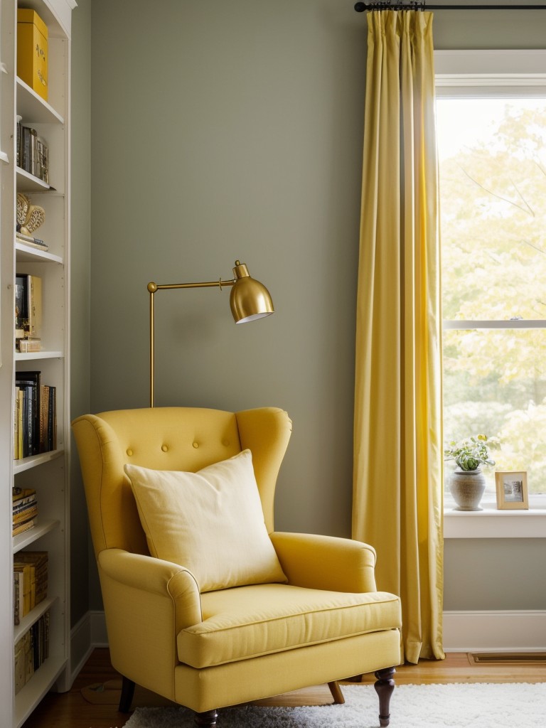 Brighten up your bedroom with yellow accents