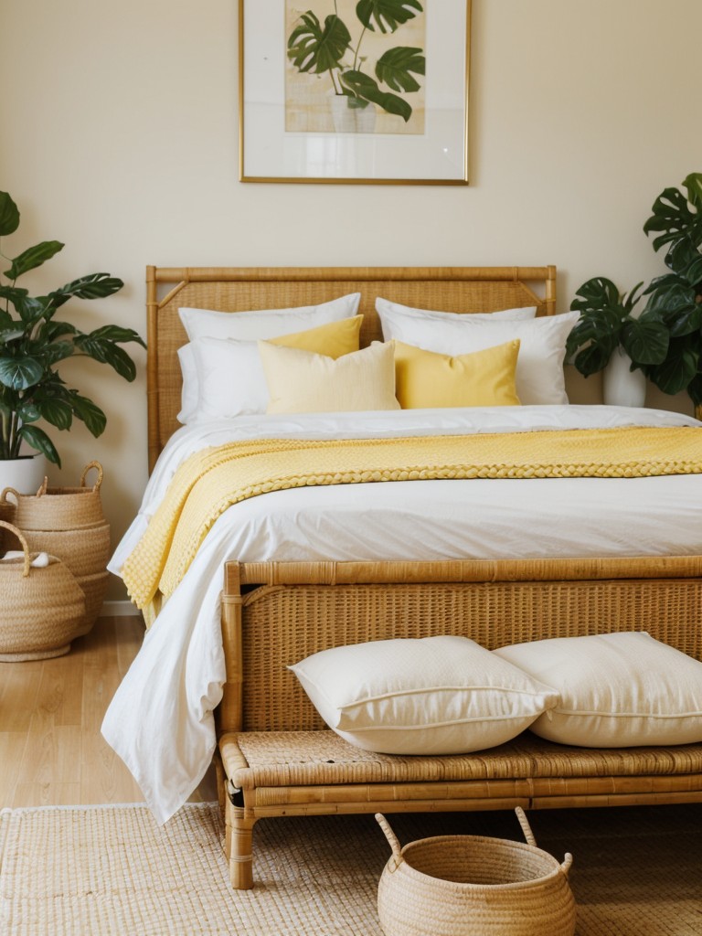 Add a sunny touch: Yellow bedroom decor ideas for a vibrant apartment.