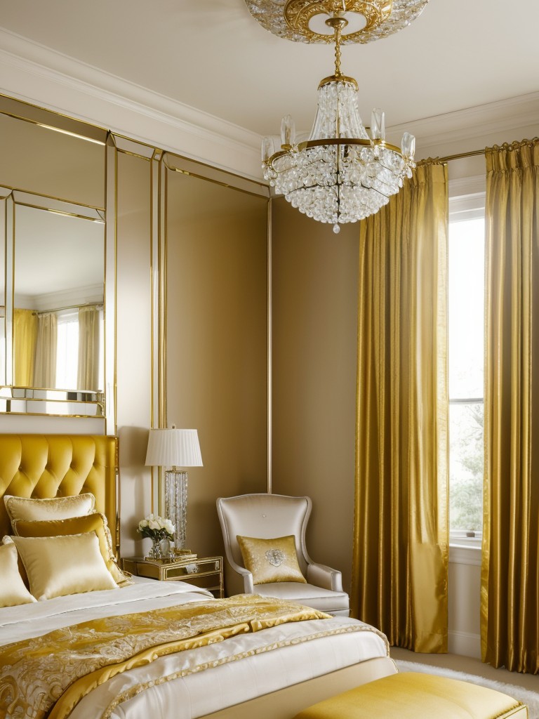 Luxe apartment inspo: Elevate your space with yellow accents.