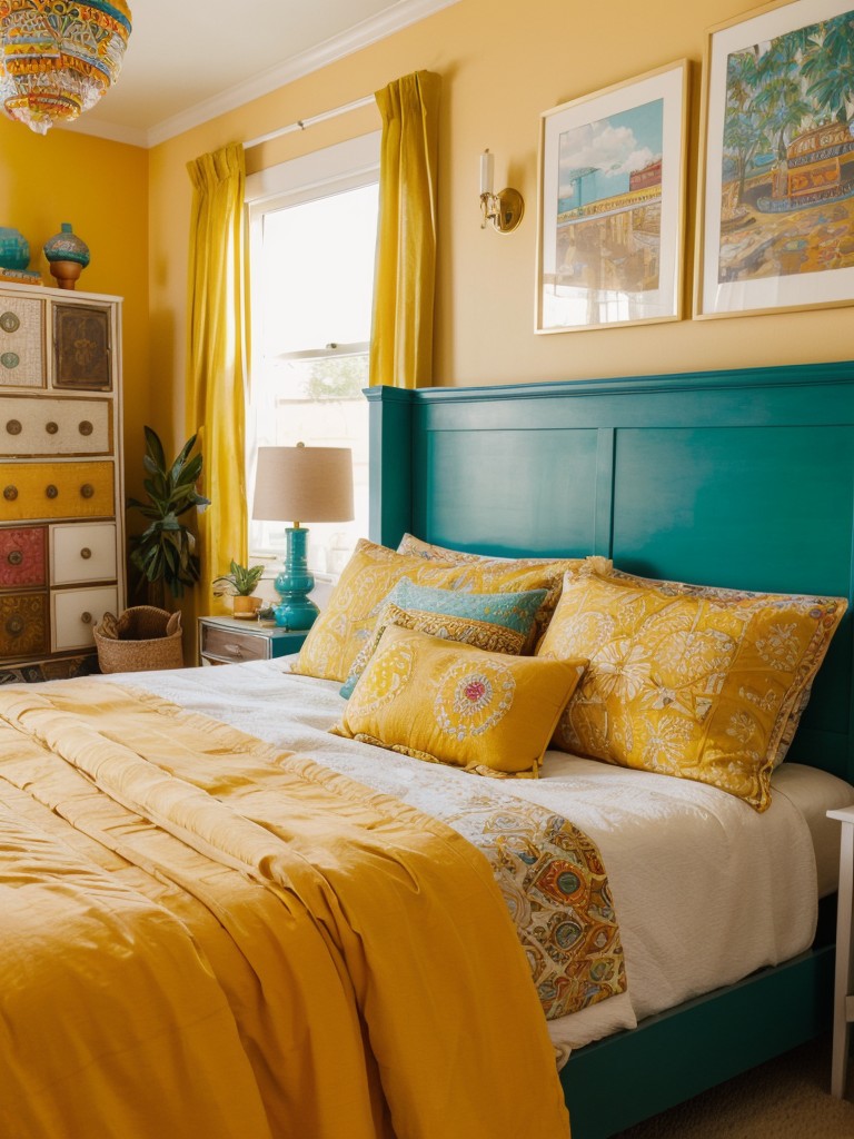 Boho Vibes: Brighten Up Your Bedroom with Yellow Decor