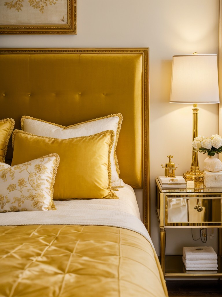 Parisian chic: Elegant yellow bedroom decor inspiration!