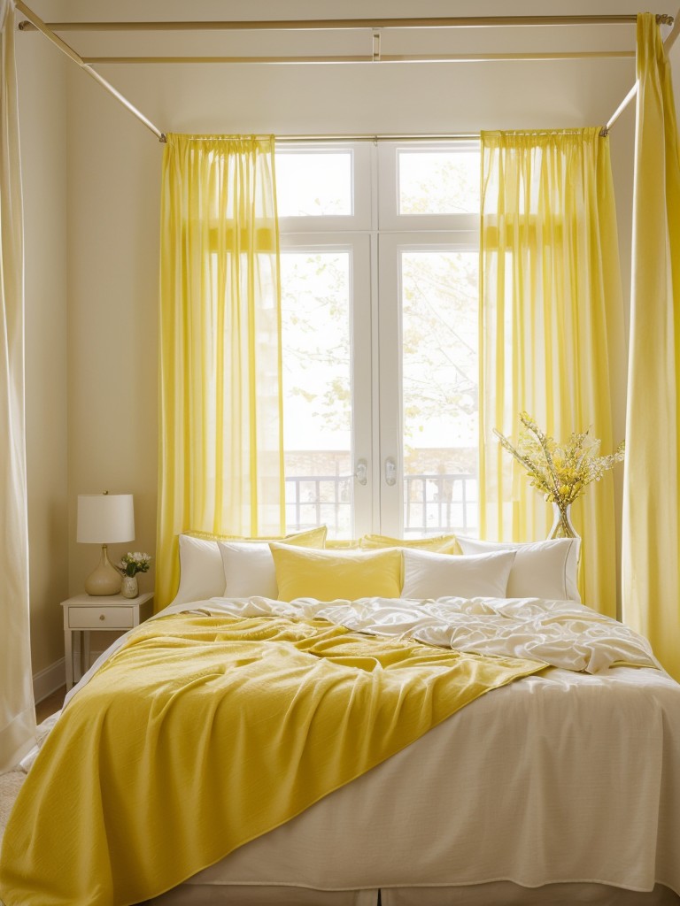 Sunshine vibes: Yellow-themed bedroom ideas for a cozy apartment