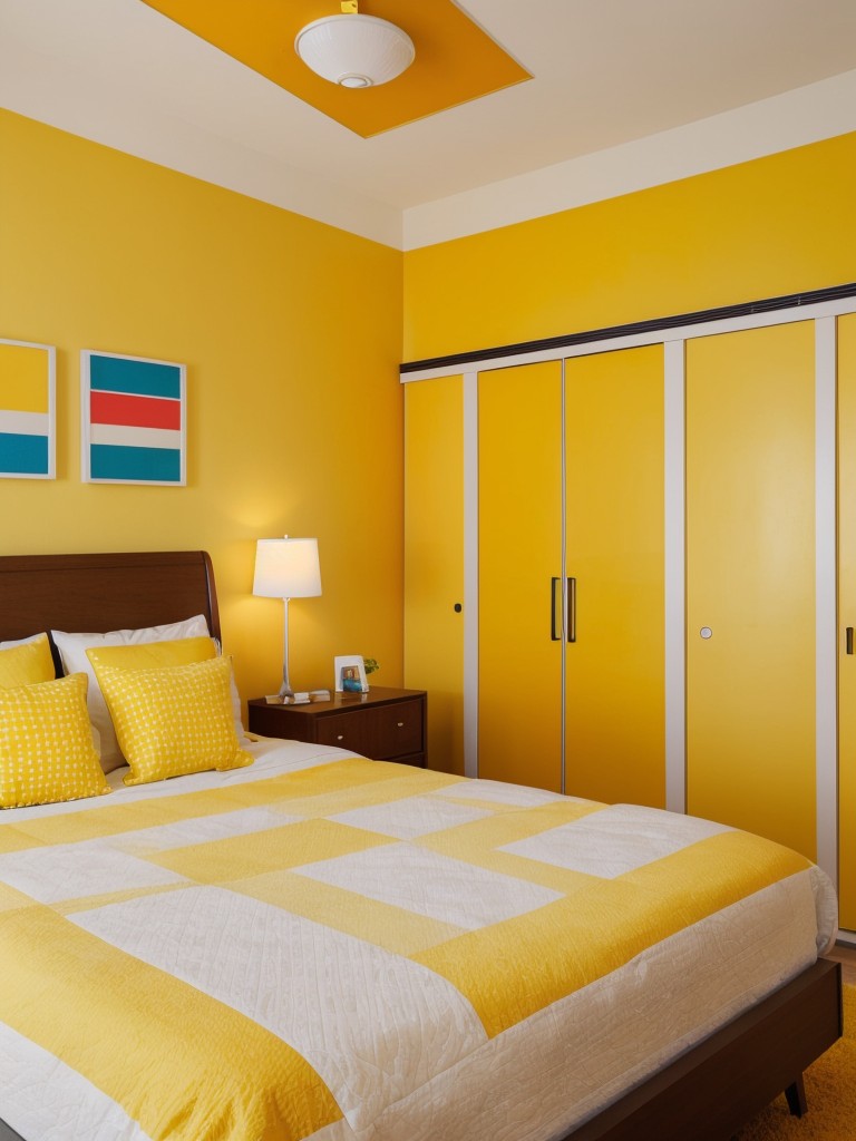 Cute and cozy apartment vibes: Yellow-themed bedroom ideas to energize your space!