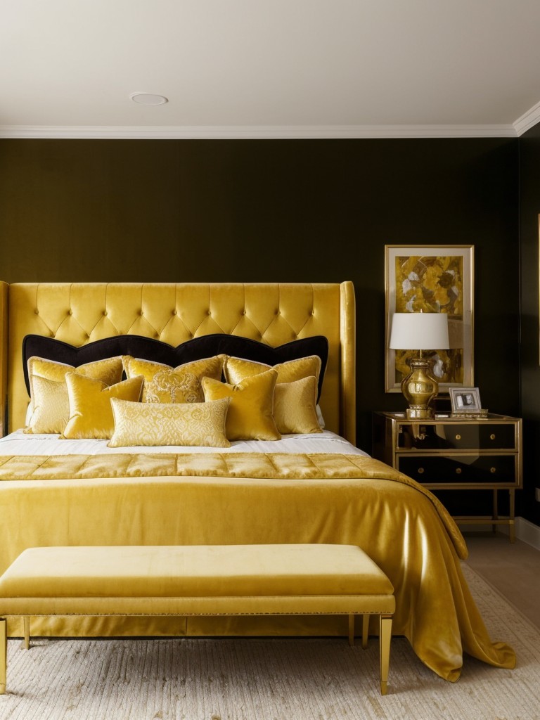 Sunshine vibes: Elevate your apartment with vibrant yellow bedroom decor