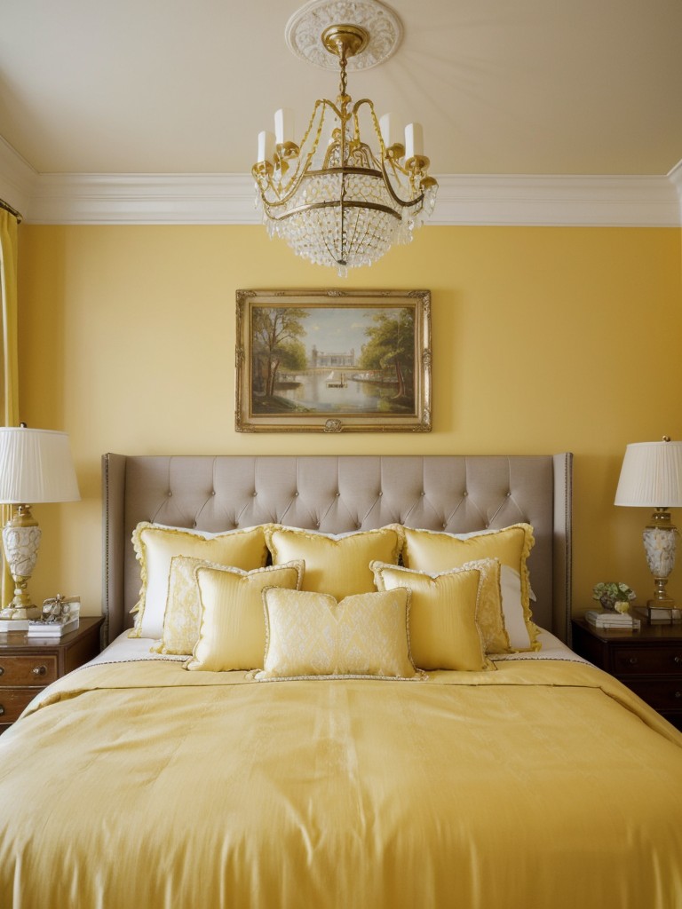 Sunny Yellow Bedroom Decor: Timeless Elegance for Your Apartment