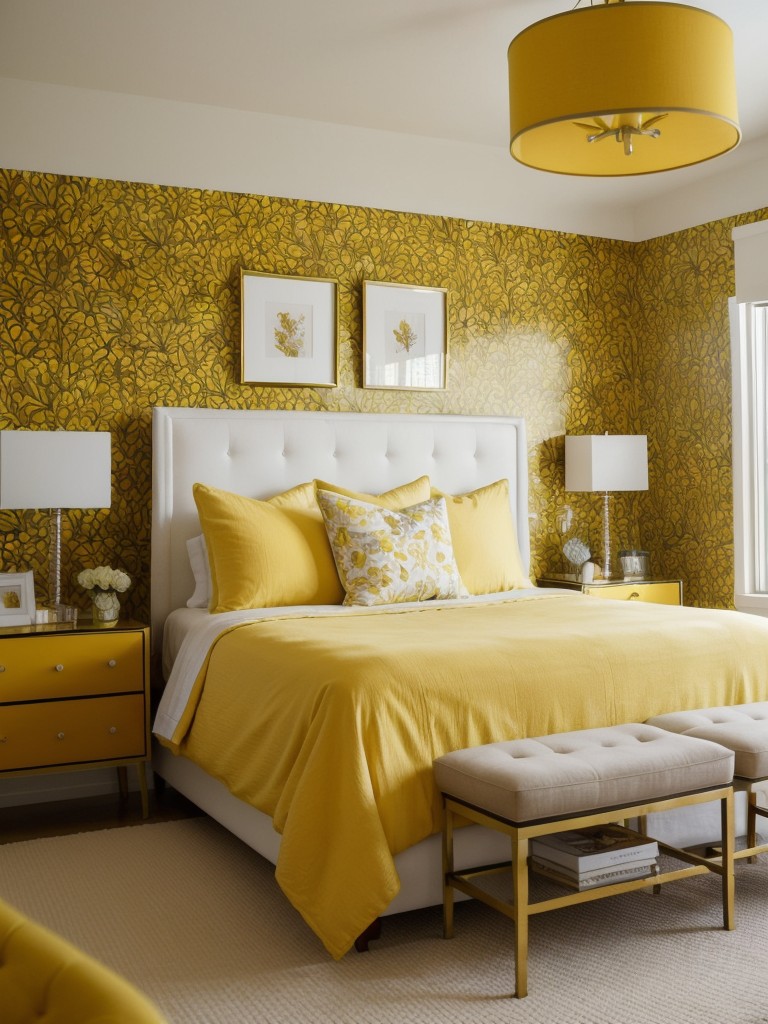 Bold & Sunny: Try Trendy Yellow Bedroom Decor Now!