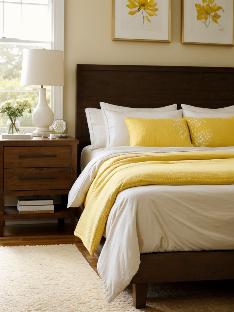 Sunshine vibes: Elevate your apartment with yellow bedroom decor!