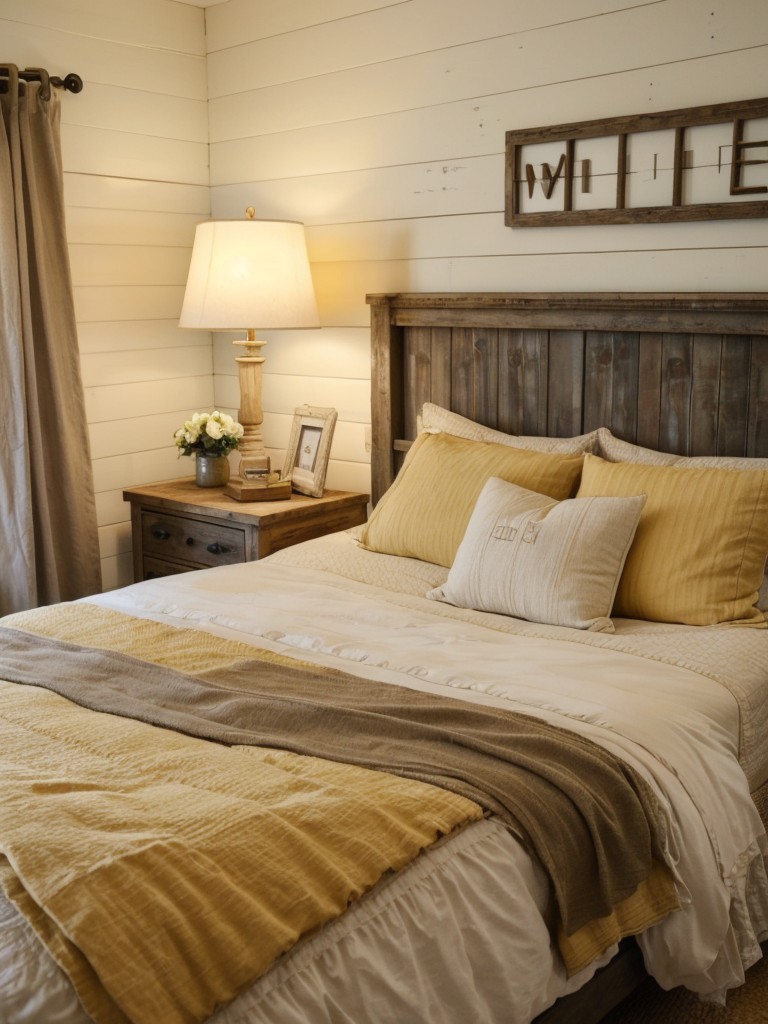 Farmhouse Chic: Get Inspired by Cozy Yellow Bedroom Decor