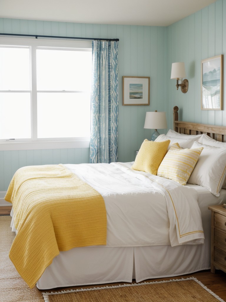 Sunshine sanctuary: Elevate your apartment with vibrant yellow accents.