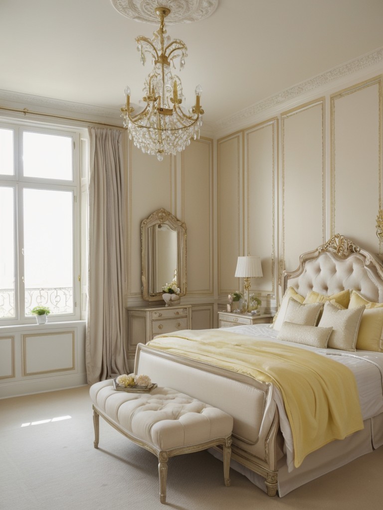 Sunshine sanctuary: Add yellow accents to your apartment bedroom!