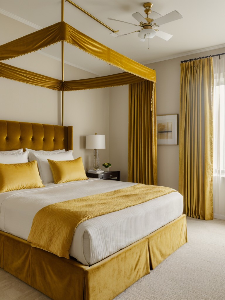 Chic & Luxe: Trendy Yellow Bedroom Decor for a Modern Apartment