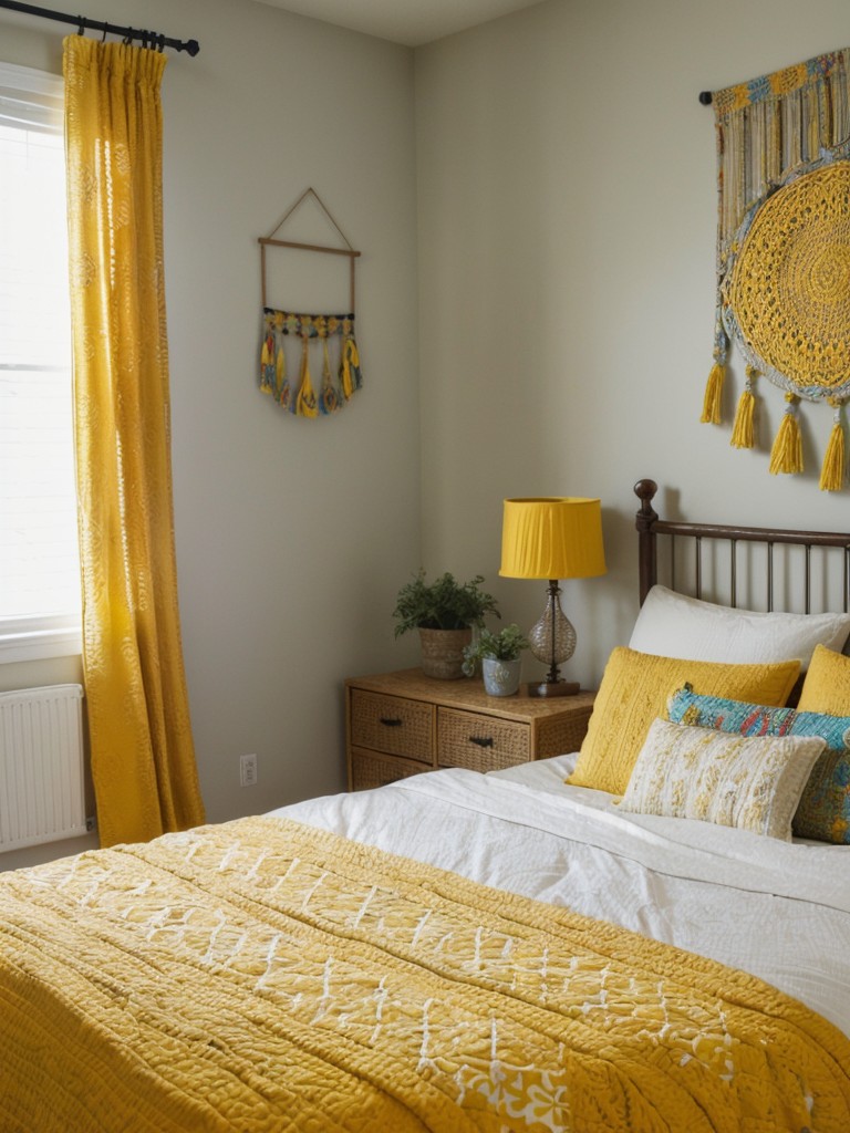 Sunflower-inspired decor: Elevate your apartment with boho vibes!