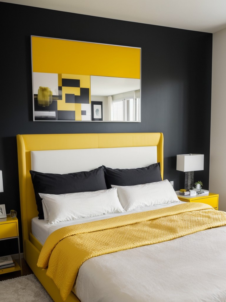 Sunny vibes: Trendy yellow decor for a modern apartment