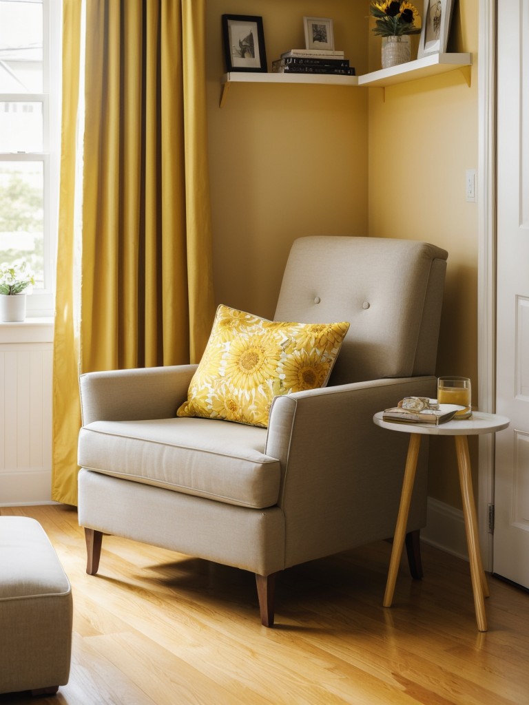 Sunflower-inspired bedroom: Cozy and trendy yellow decor!