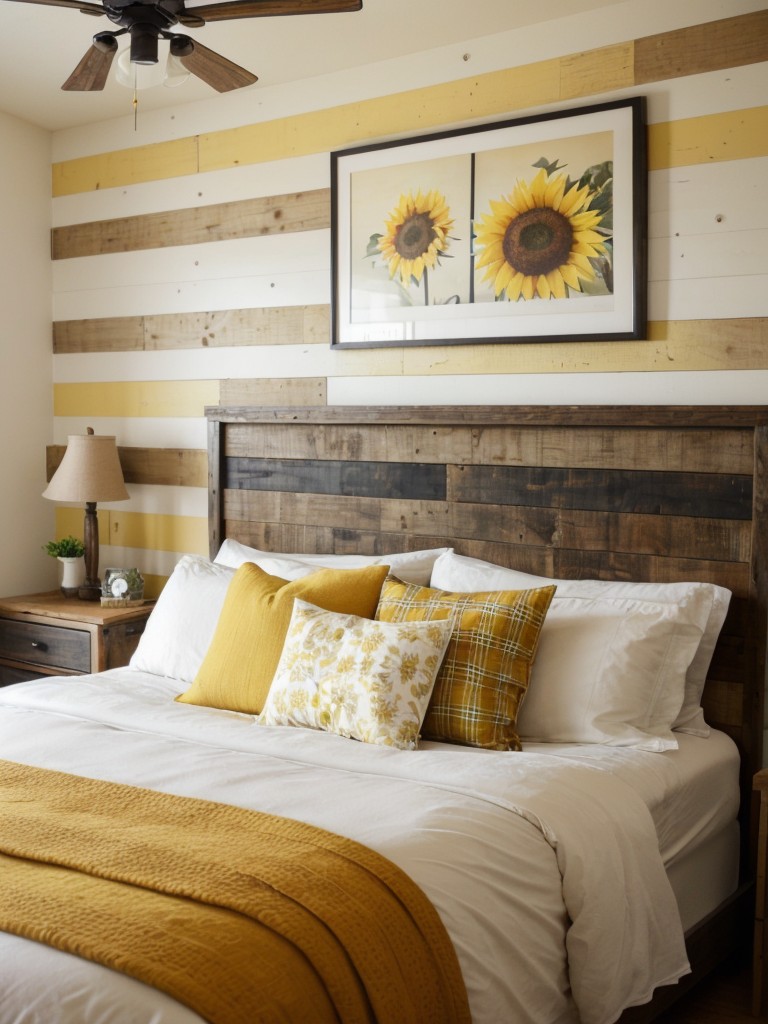 Sunflower Chic: Elevate your apartment with trendy yellow decor.