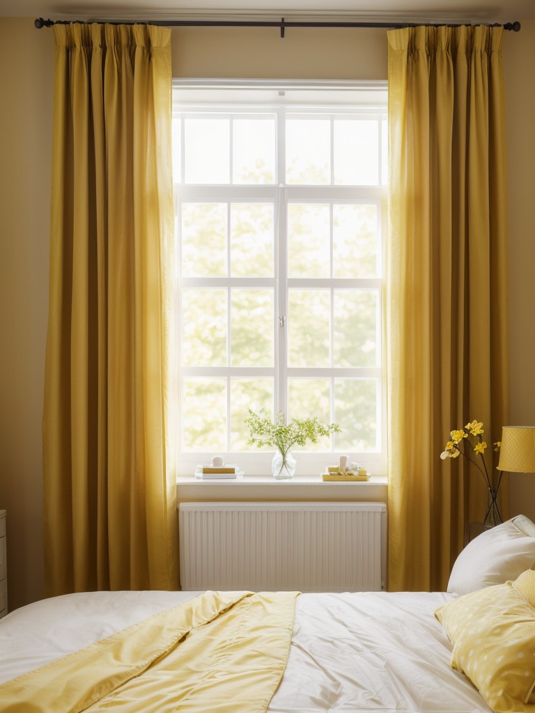 Create a Cozy Bedroom Oasis with Sunny Yellow Decor!