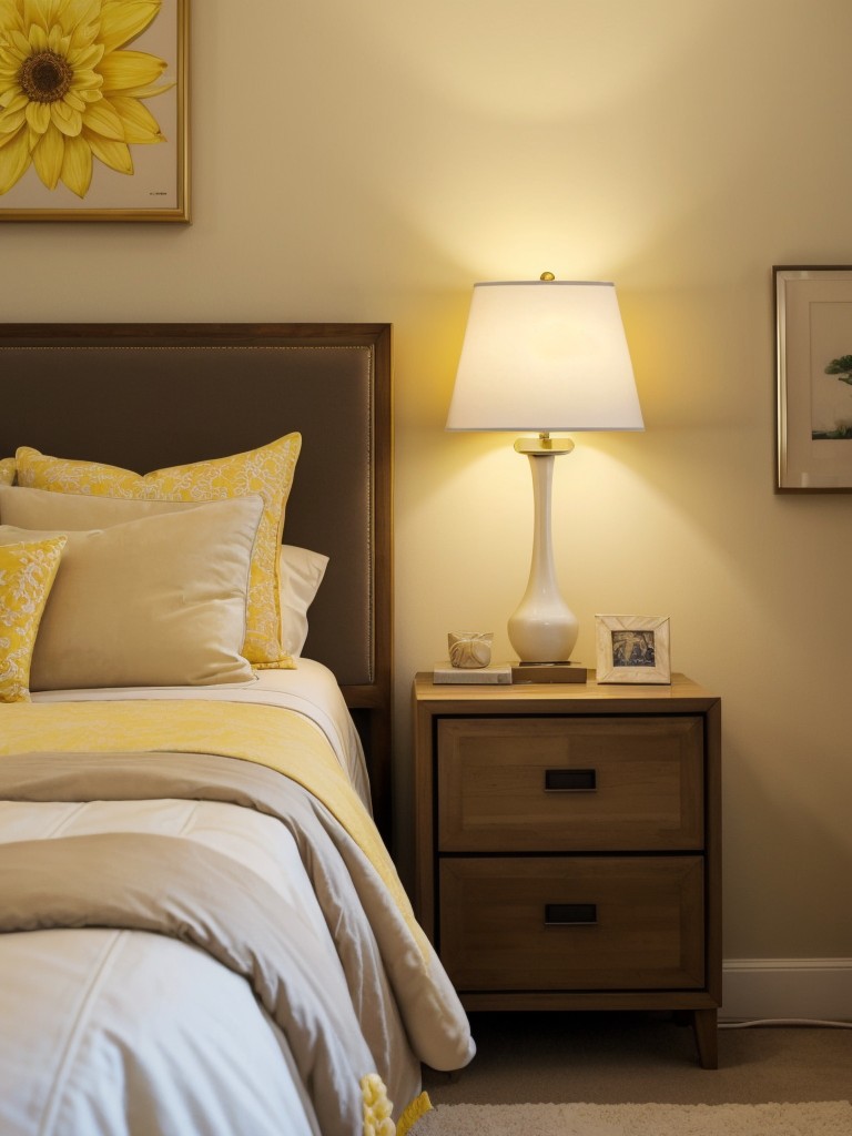 Cozy chic: Yellow bedroom inspiration for a dreamy apartment.