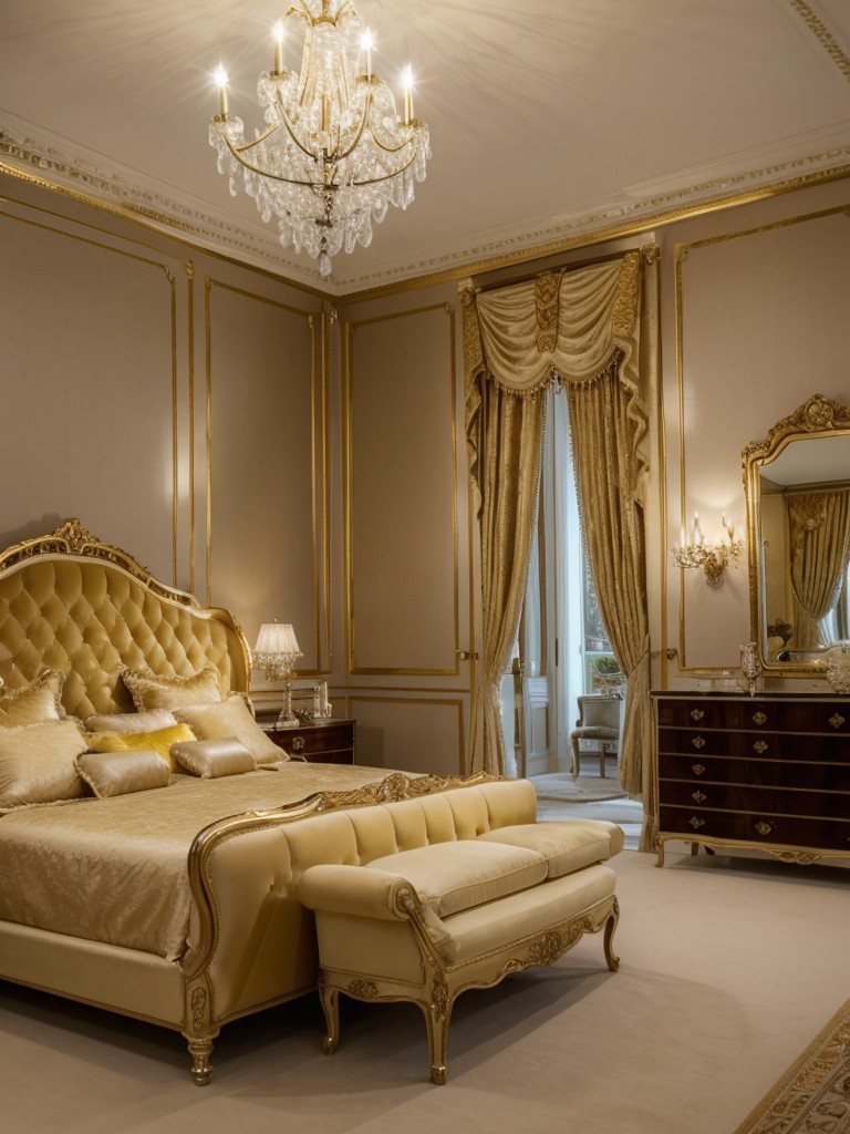 Classic Yellow Bedroom: Elevate your space with opulent decor.