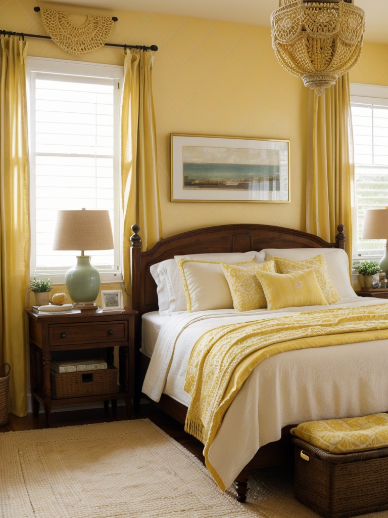 Bohemian Chic: Transform Your Apartment with Yellow Bedroom Decor