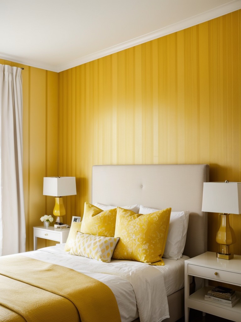 Transform your bedroom with stunning yellow decor!