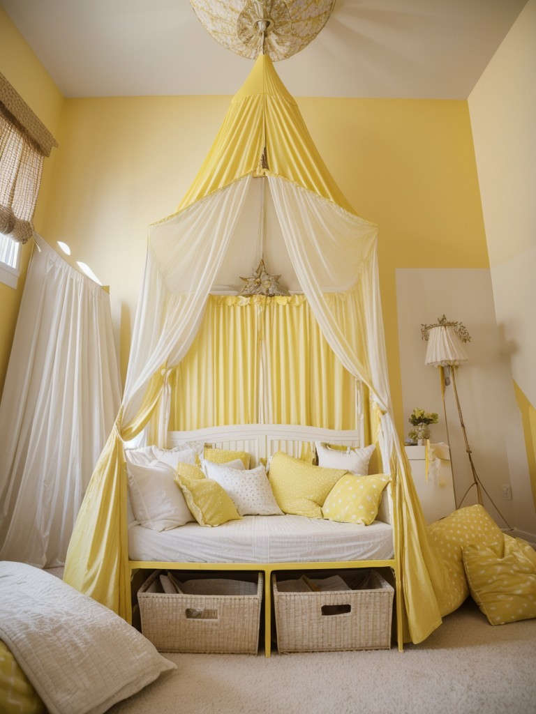 Transform your apartment into a whimsical oasis with these yellow bedroom decor ideas!