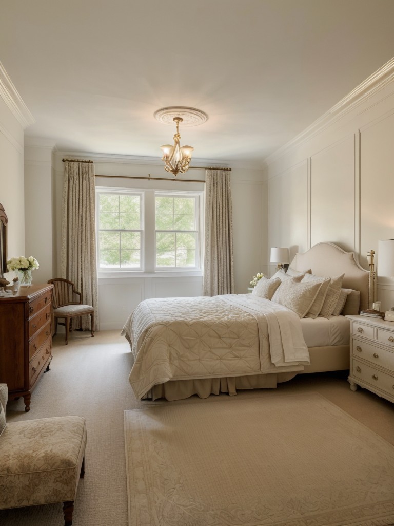 Elegant Vintage Bedroom: Bring Back Charm with Architectural Details!