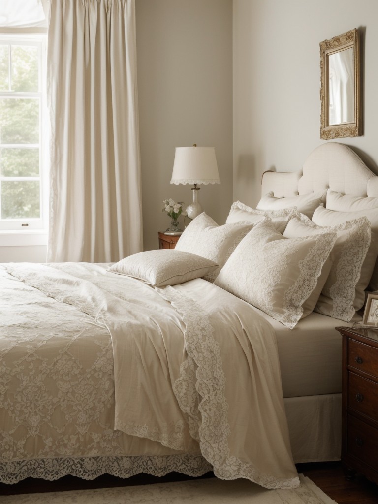 Vintage Charm for Your Apartment: Embrace Delicate Lace & Damask Patterns