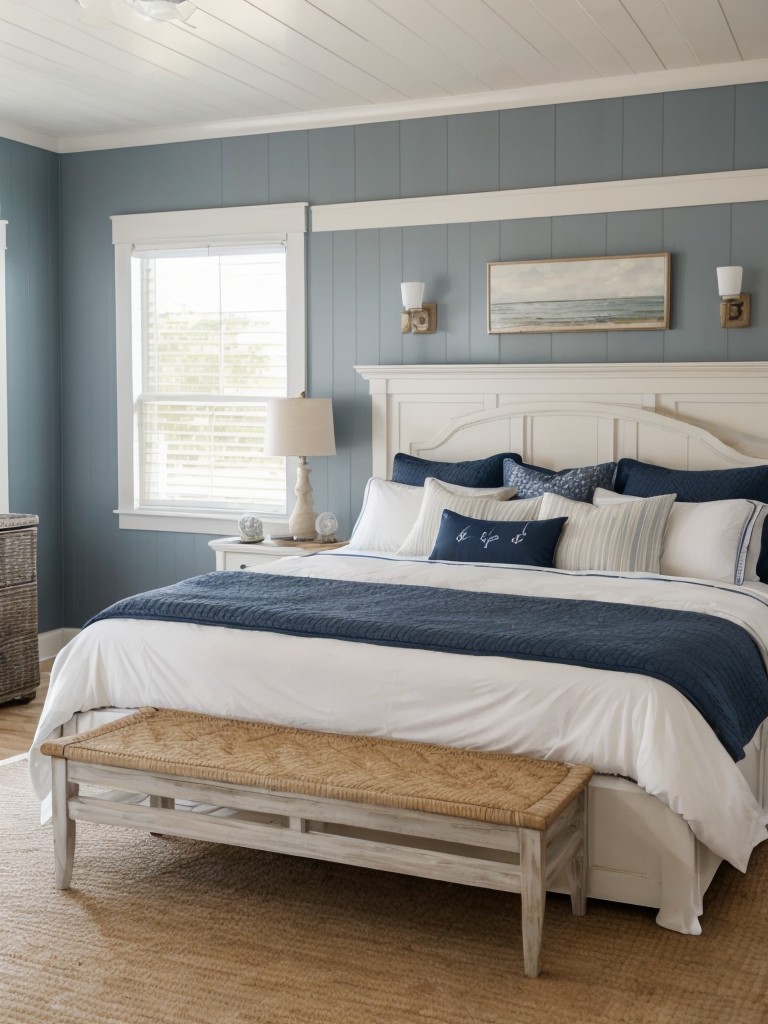 Coastal Chic: Brown Bedroom with Nautical Accents.