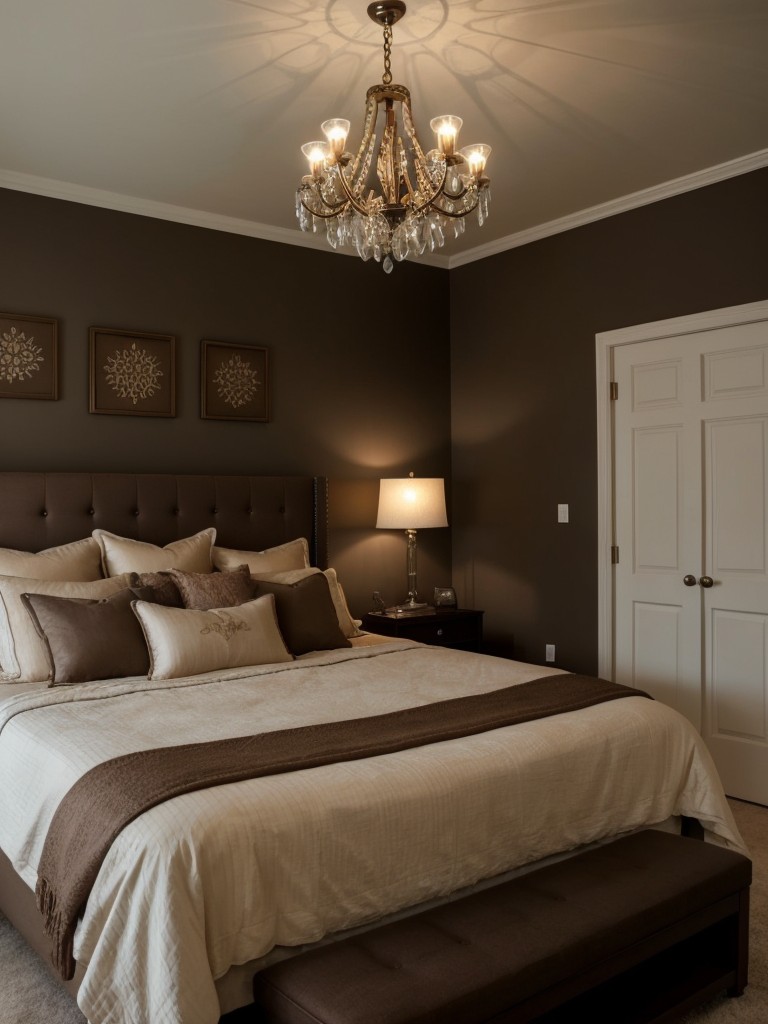 Cozy Latte Vibes: Stylish Lighting Ideas for a Romantic Apartment Bedroom
