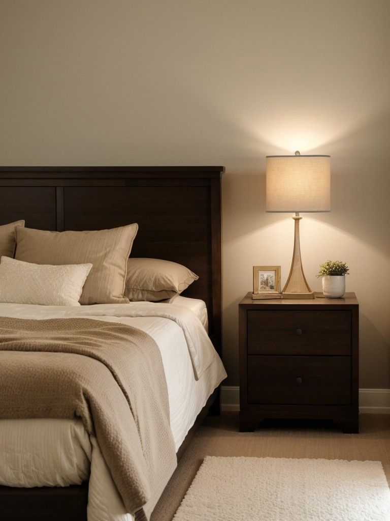 Serene Brown Bedroom Decor: Create a Blissful Retreat with Soft Lighting