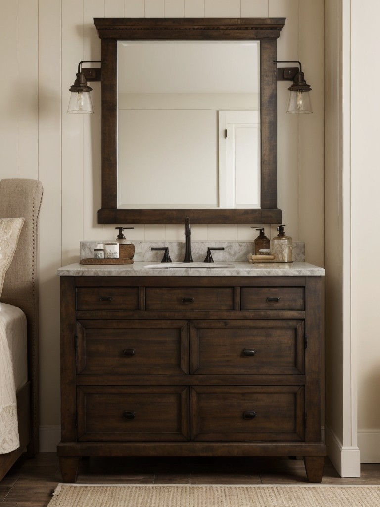 Rustic Vibes: Vintage-Inspired Brown Bedroom Decor.