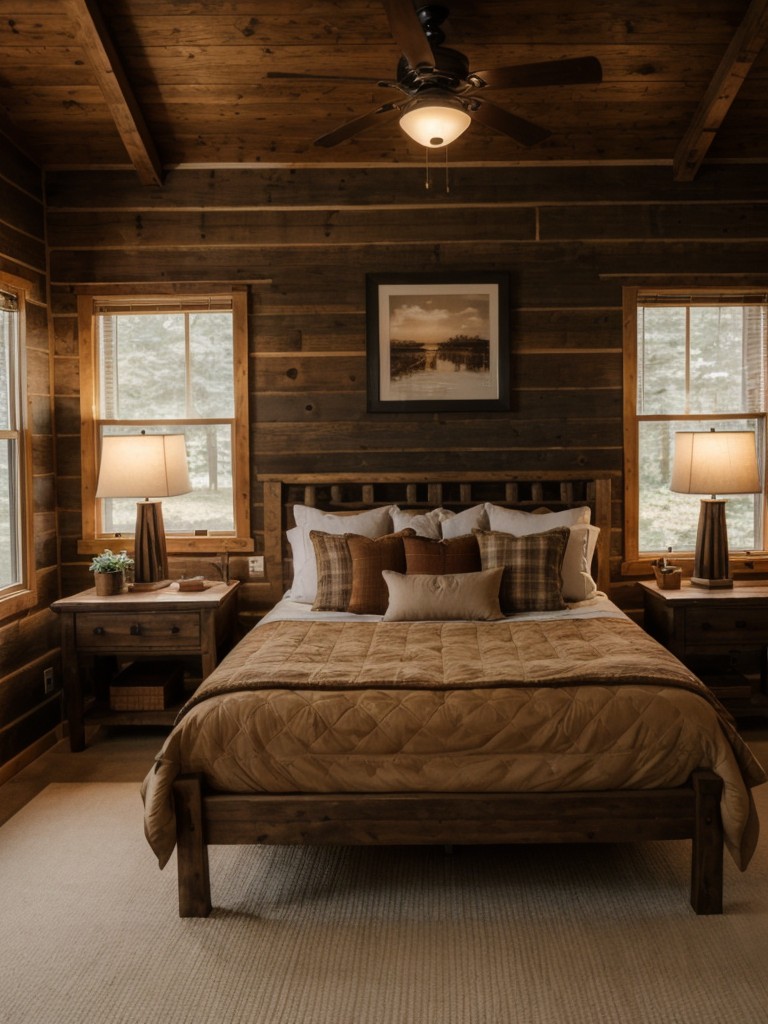 Cozy Apartment Vibe: Rustic Brown Bedroom Inspiration