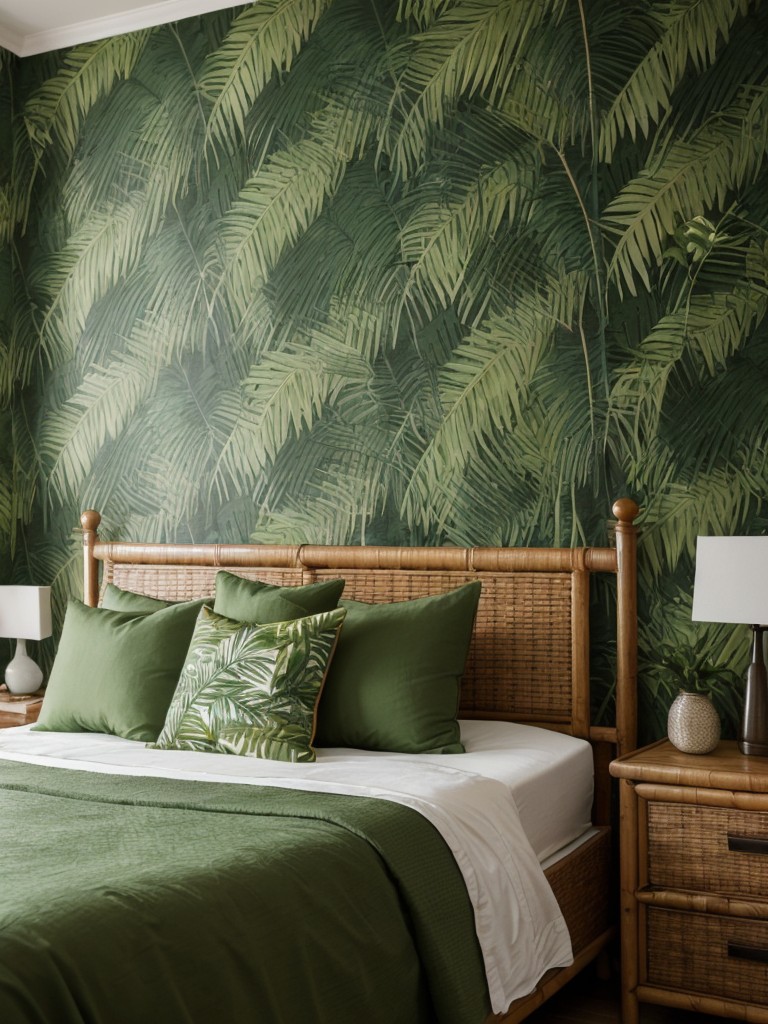 Tropical Retreat: Earthy Brown Bedroom Decor Inspo