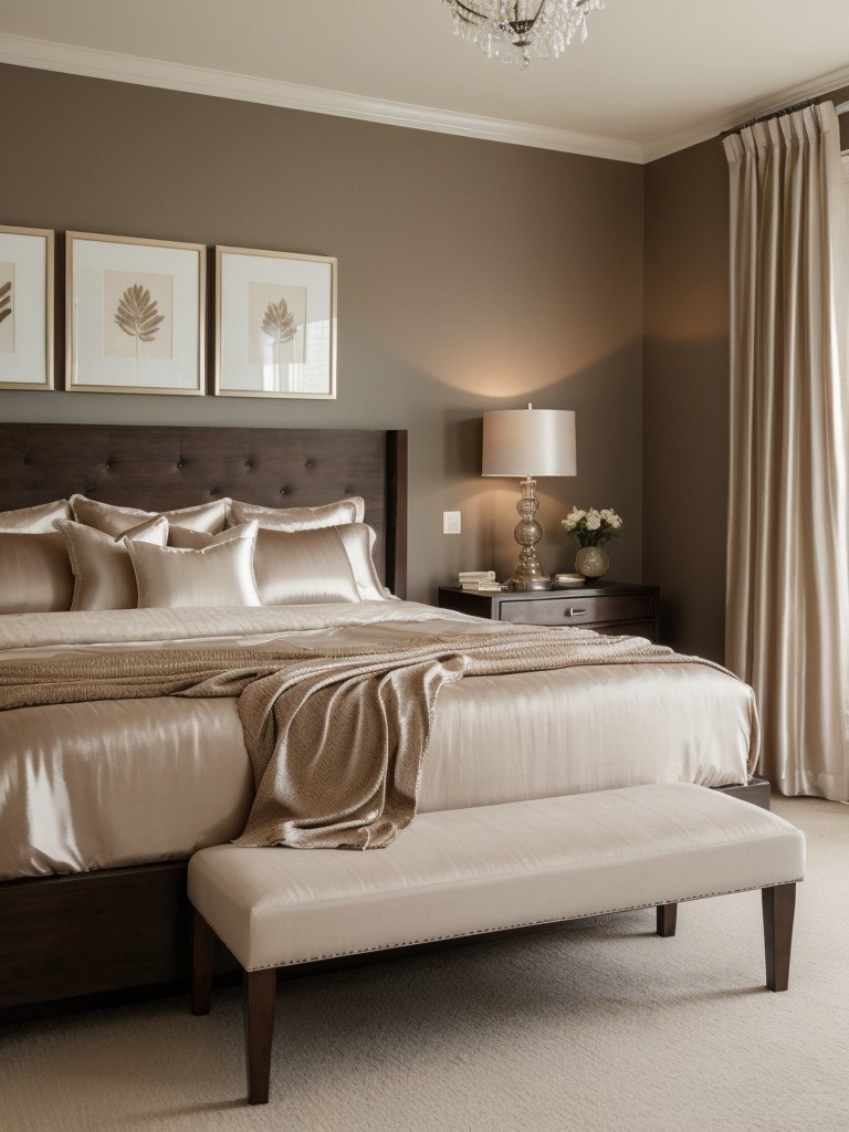 Satin & Silk: Luxe Bedroom Deco for an Elevated Retreat.