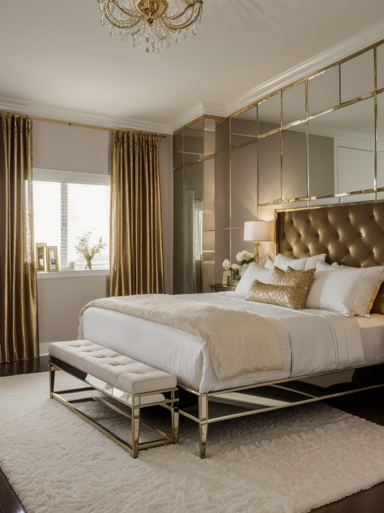 Glam Up Your Bedroom with Metallic Accents