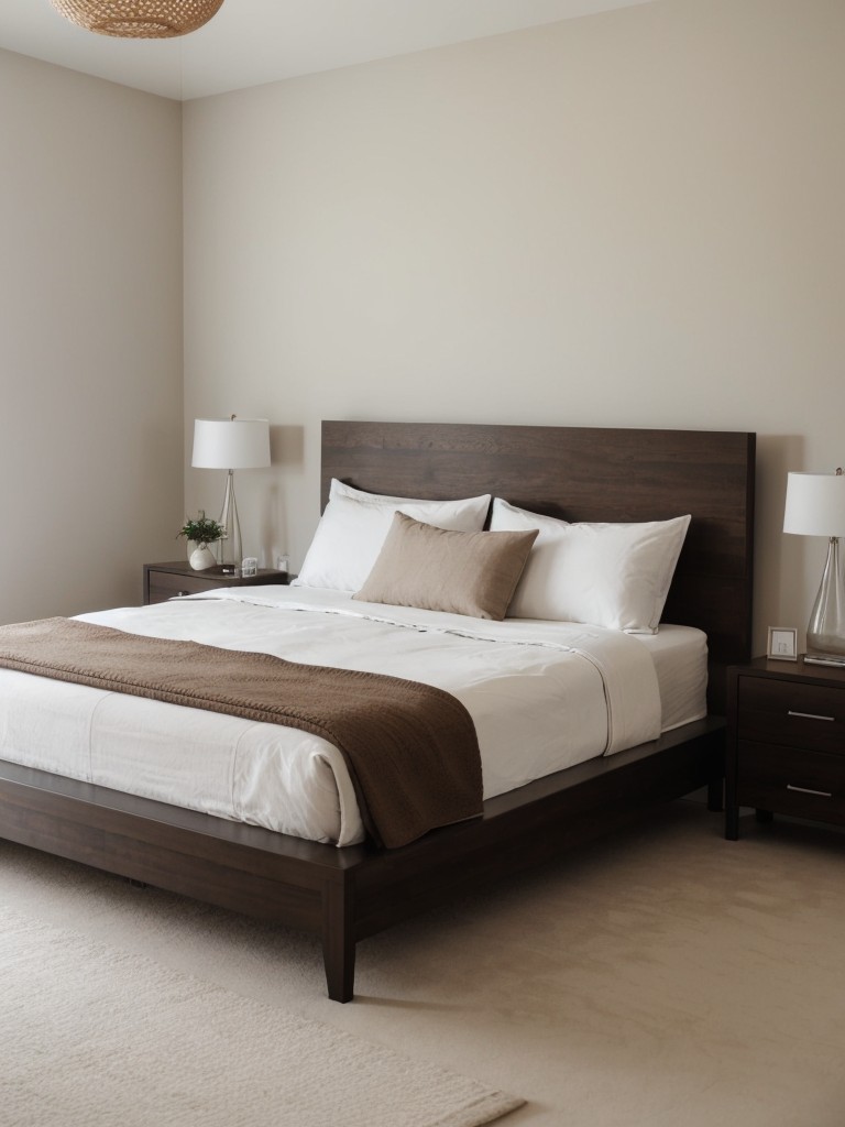 Simplistic Elegance: Minimalist Bedroom Inspiration with a Brown Palette