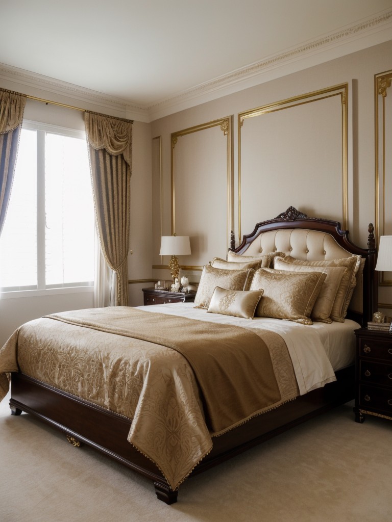 Luxury & Glamour: Hollywood Regency Bedroom Decor.