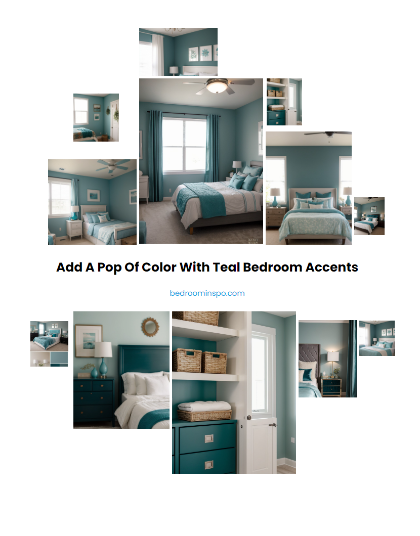 Add a Pop of Color with Teal Bedroom Accents