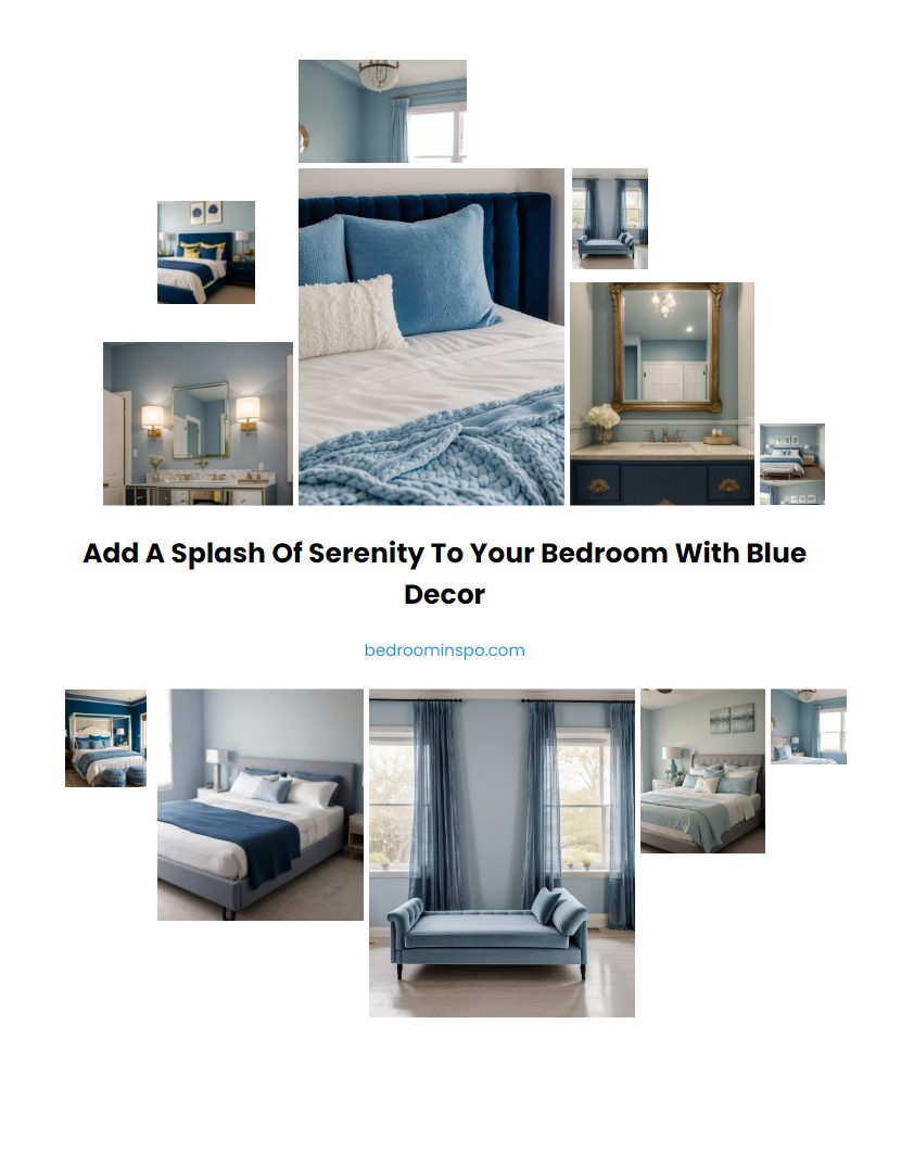 Add a Splash of Serenity to Your Bedroom with Blue Decor