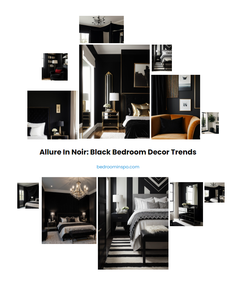 Allure in Noir: Black Bedroom Decor Trends