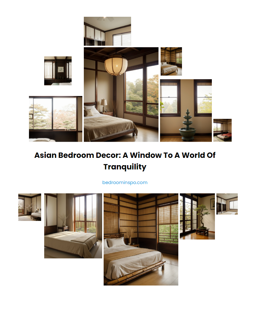 Asian Bedroom Decor: A Window to a World of Tranquility