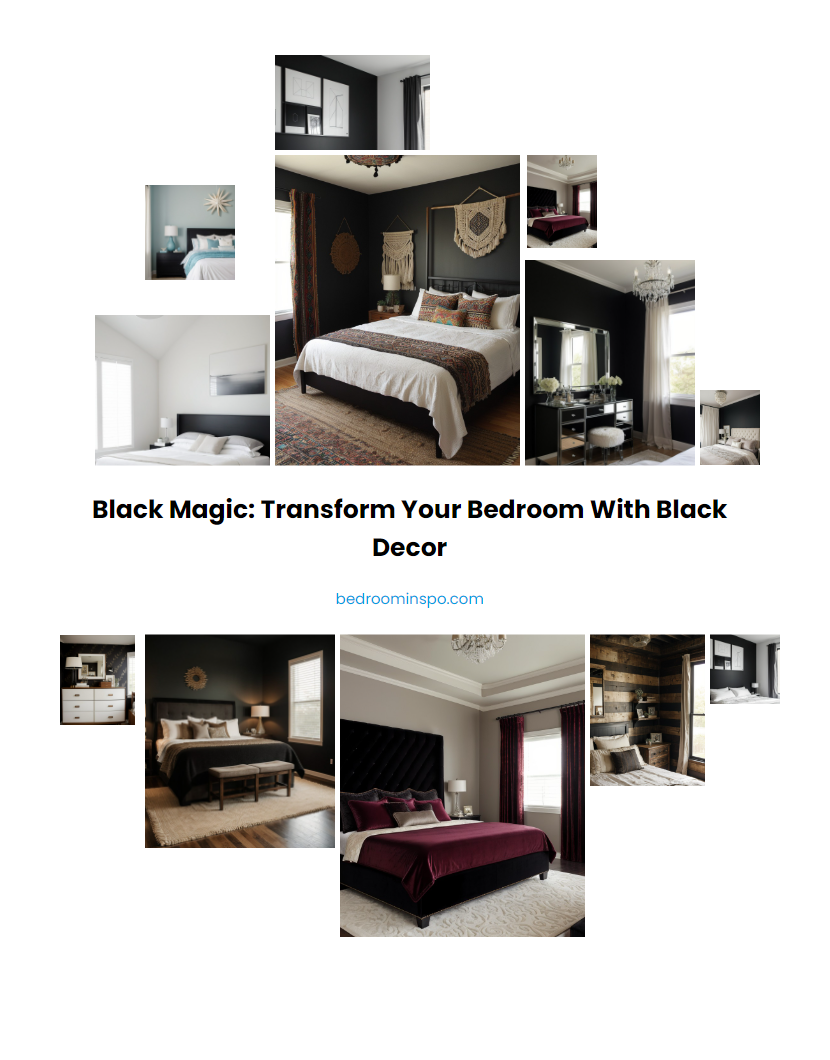 Black Magic: Transform Your Bedroom with Black Decor