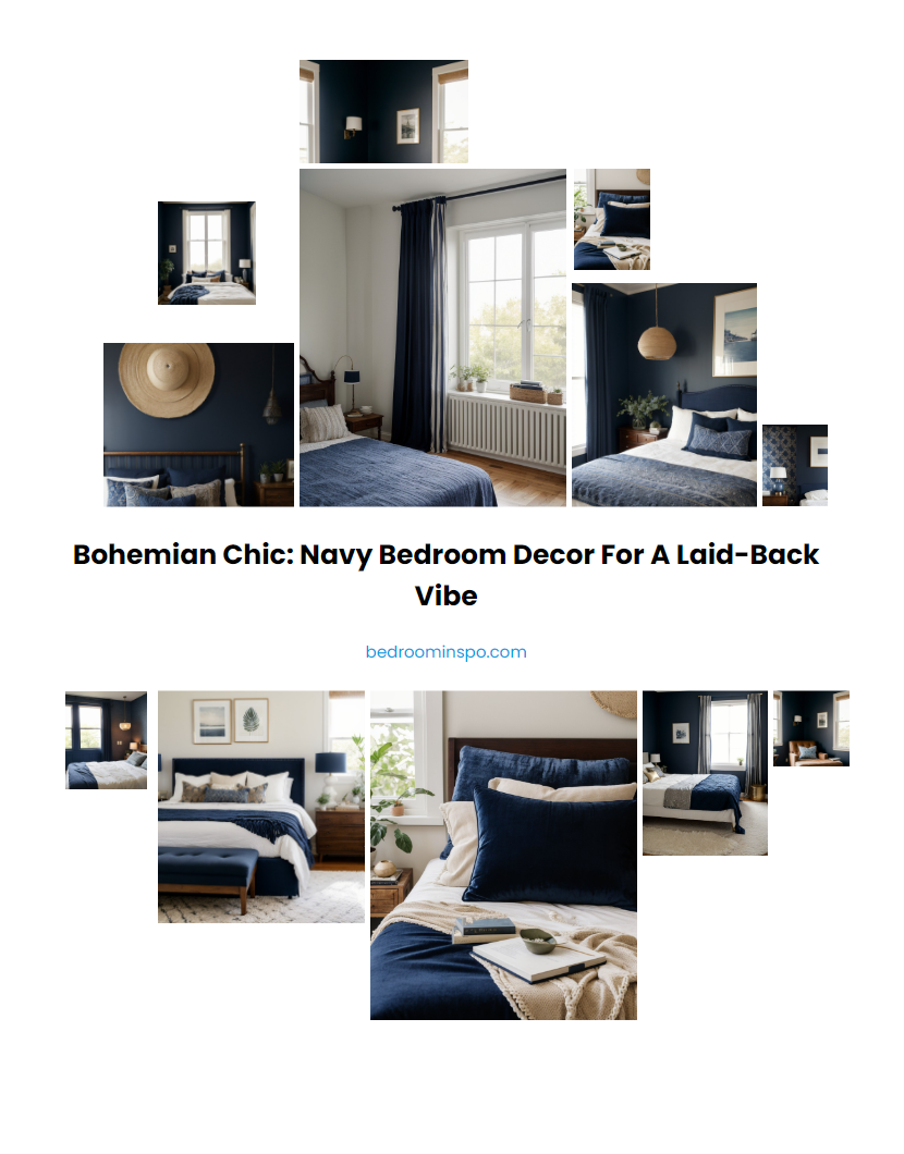 Bohemian Chic: Navy Bedroom Decor for a Laid-Back Vibe