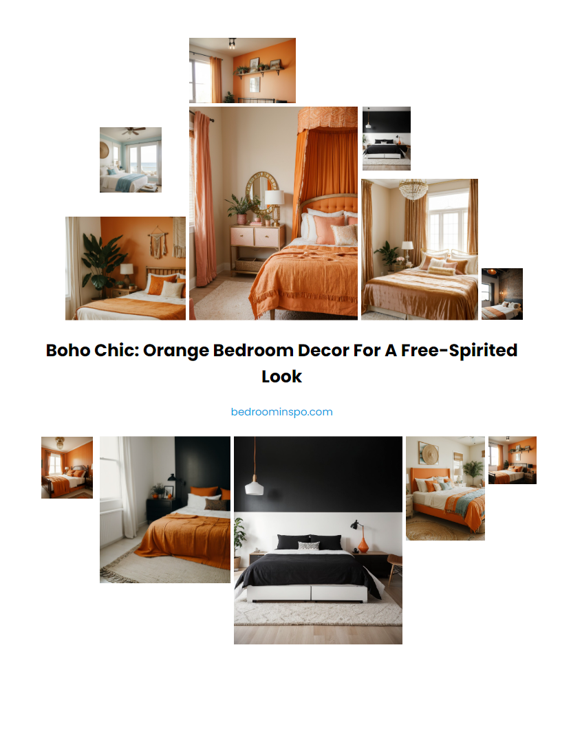 Boho Chic: Orange Bedroom Decor for a Free-Spirited Look